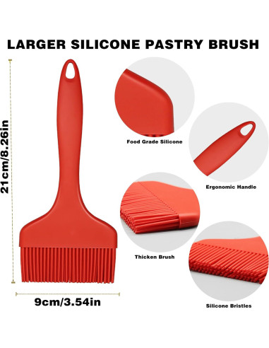 Brocha de Silicona Grande CANIPHA 21x9cm Resistente al Calor