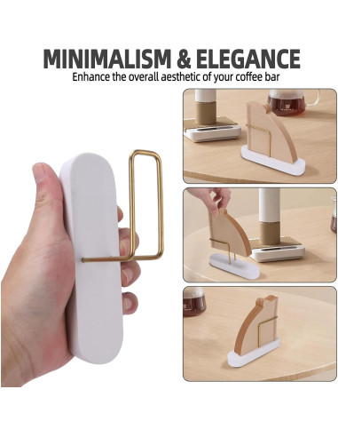 Soporte para Filtros de Café MARBODARY de Mármol Blanco