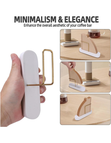 Soporte para Filtros de Café MARBODARY de Mármol Blanco