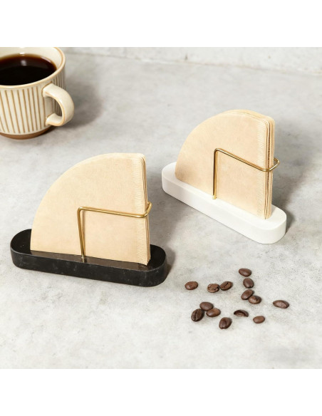 Soporte para Filtros de Café MARBODARY de Mármol Blanco