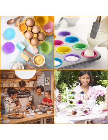 Juego de 44 Piezas de Forros de Silicona ONEINHE Multicolor