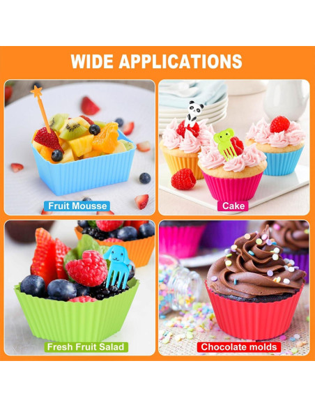 Juego de 44 Piezas de Forros de Silicona ONEINHE Multicolor