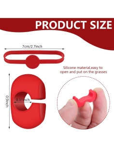 Marcadores de Copas de Vino Honeydak 48 Piezas Silicona 2