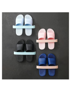 Estante para zapatos montado en pared CARURLIFF 4 piezas