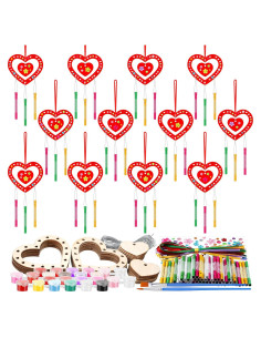 Kit de Campana de Viento DIY Colingmill Corazón 30 Piezas