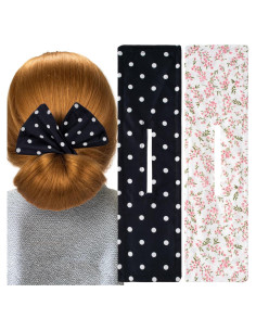 Hacedores de Moño para Cabello CustomyLife 2 Piezas Algodón