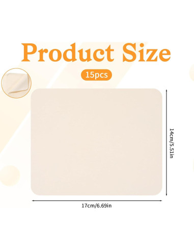 Paño Chamois Suave Thinp 15 Piezas 14x17 cm Beige