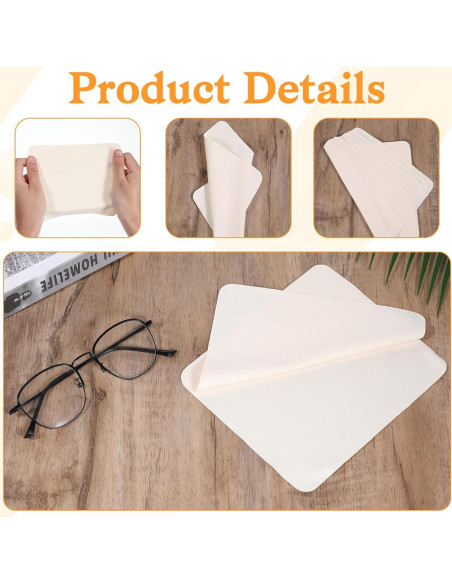 Paño Chamois Suave Thinp 15 Piezas 14x17 cm Beige