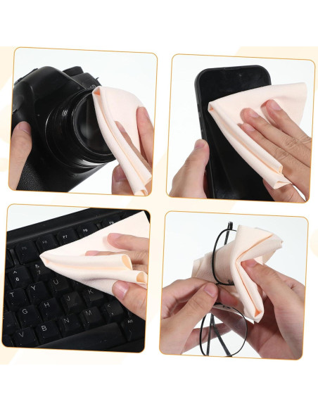 Paño Chamois Suave Thinp 15 Piezas 14x17 cm Beige