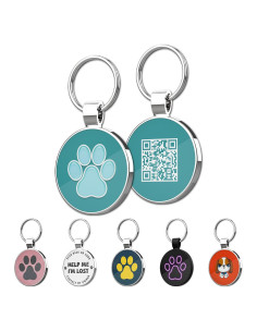 Etiqueta de Identificación QR para Mascotas MYLUCKYTAG - Pata Azul
