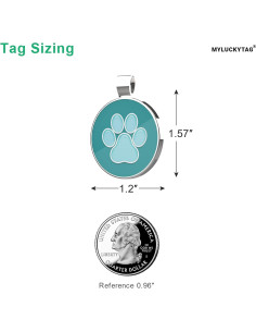 Etiqueta de Identificación QR para Mascotas MYLUCKYTAG - Pata Azul 2