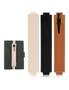 Soporte de Bolígrafos de Cuero PU Yuomeaz - 3 Piezas Ajustables