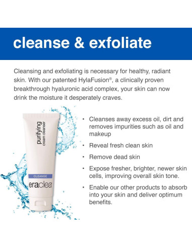 Limpiador Crema Purificante Eraclea 133g para Piel Seca