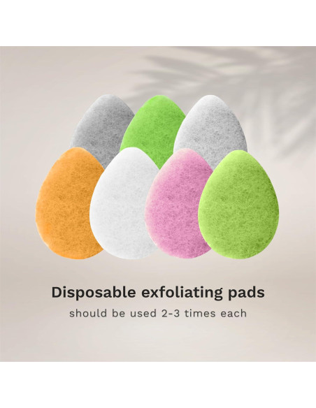 Esponjas Exfoliantes Faciales KOL - 12 Unidades Infundidas con Carbón