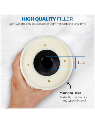 Cabeza de Lienzo Beauty Trendz 22" para Pelucas - Soporte Duradero