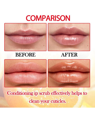 Kit Exfoliación Labios JunKuJK 2PCS Acondicionador Aguacate