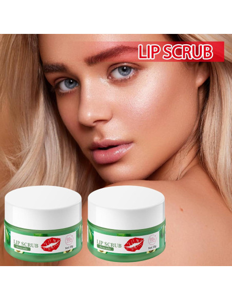Kit Exfoliación Labios JunKuJK 2PCS Acondicionador Aguacate Kit Exfoliación Labios JunKuJK 2PCS Acondicionador Aguacate