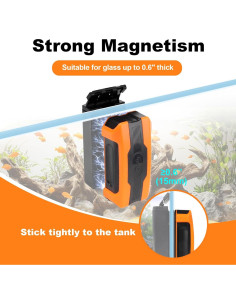 Limpiador Magnético Hygger para Acuario 9.4x4.8cm 2