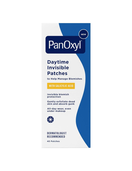 Parche Invisible PanOxyl para el Día - 40 Parches (20 Grandes y 20 Pequeños) - Ácido Salicílico y Extracto de Té Verde Parche Invisible PanOxyl para el Día - 40 Parches (20 Grandes y 20 Pequeños) - Ácido Salicílico y Extracto de Té Verde