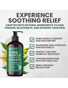 Aceite de Masaje Kesmedik 236.6 ml - Alivio Muscular con Árnica y Eucalipto 2