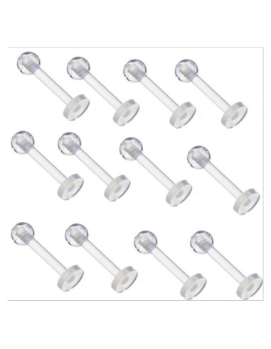 Pendientes de Cartílago Transparentes Happyupcity 30 Pcs