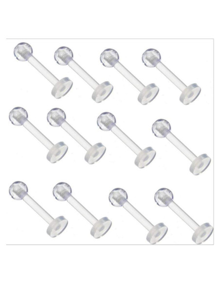 Pendientes de Cartílago Transparentes Happyupcity 30 Pcs