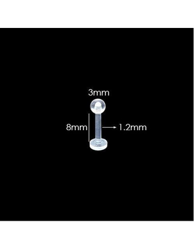 Pendientes de Cartílago Transparentes Happyupcity 30 Pcs