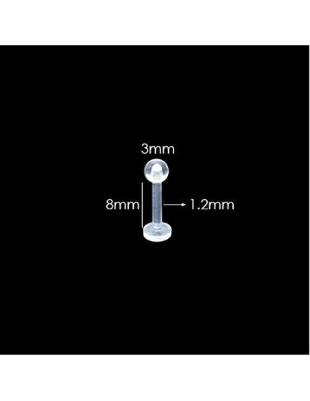 Pendientes de Cartílago Transparentes Happyupcity 30 Pcs