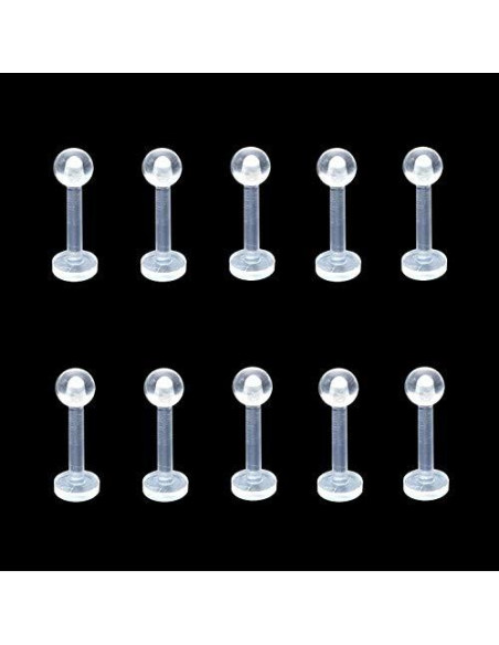 Pendientes de Cartílago Transparentes Happyupcity 30 Pcs