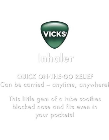 Inhalador Nasal Vicks Procter & Gamble, 2 Unidades, Aroma Mentol