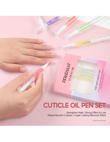 Kit de 8 Bolígrafos de Aceite para Cutículas Peacecolor