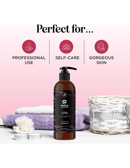 Aceite de Masaje Calmante Maple Holistics 226g - Almendra y Lavanda