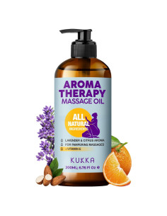 Aceite de Masaje Aromaterapia KUKKA 200 ml - Vitamina E y Lavanda