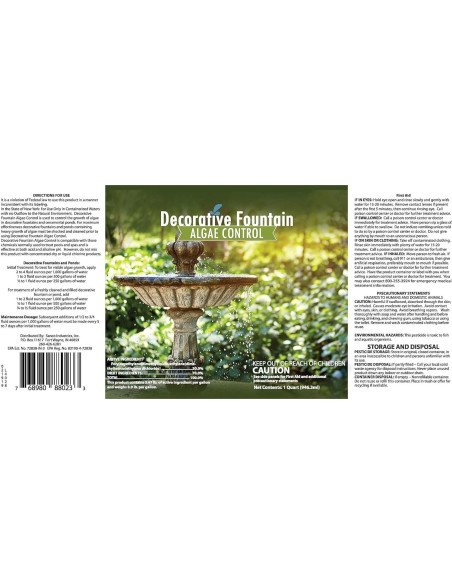 Algicida y Clarificador Sanco 0.95L para Estanques y Fuentes