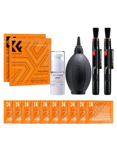 Kit de Limpieza de Lentes K&F Concept - 15ml, 10 Toallitas
