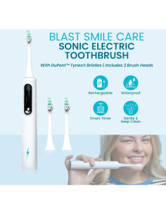 Cepillo de dientes eléctrico Tynex recargable IPX7 con temporizador 2