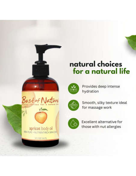 Aceite de Albaricoque Puro Lo Mejor de la Naturaleza 1.89L