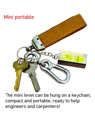Nivel de Burbuja Magnético Mini Objuni con Llavero 40mm