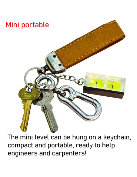 Nivel de Burbuja Magnético Mini Objuni con Llavero 40mm