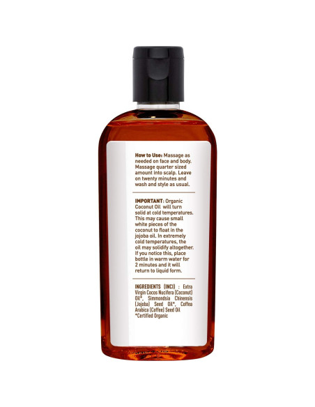 Aceite Orgánico de Coco, Jojoba y Café Desert Essence 113g