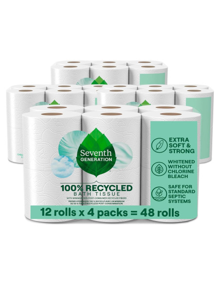 Papel Higiénico Reciclado Seventh Generation 12 Rollos 2 Capas