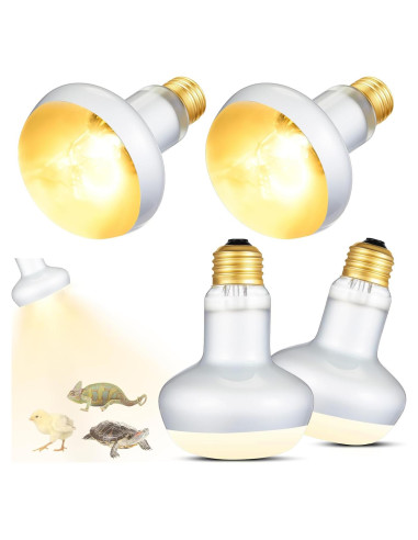 Bombillas de Calor 75W Retisee para Reptiles - Pack de 4