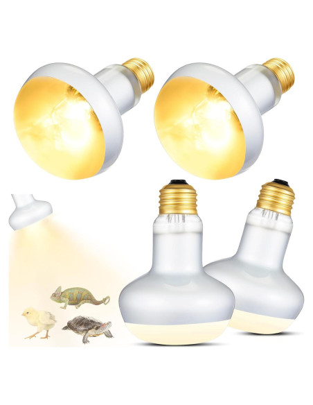Bombillas de Calor 75W Retisee para Reptiles - Pack de 4