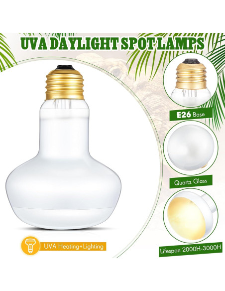 Bombillas de Calor 75W Retisee para Reptiles - Pack de 4