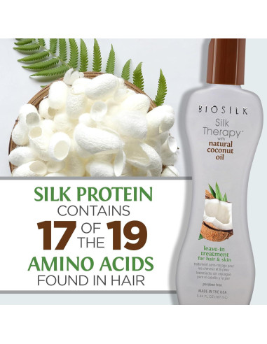 Tratamiento sin enjuague BioSilk Silk Therapy 160 g - Controla frizz