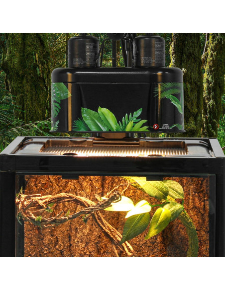 Lámpara Doble para Reptiles REPTIZOO 25W UVA Infrarroja