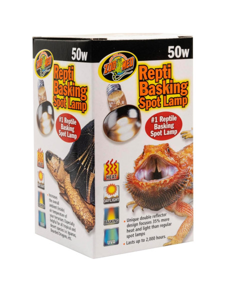 Lámpara de Calor Repti Basking Zoo Med 50W - Paquete de 3