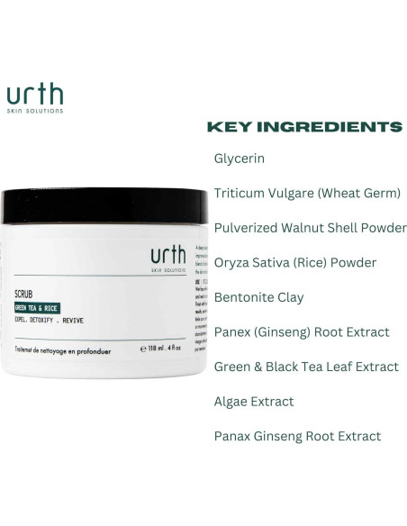 Exfoliante Facial Urth para Hombres 118 ml - Té Verde y Arroz