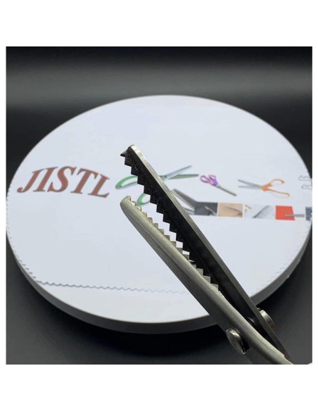 Tijeras de Pinking JISTL Verde 24.1 cm Acero Inoxidable