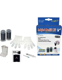 Kit de Recarga de Tinta Negro Colores Vivos para HP67/67XL 2